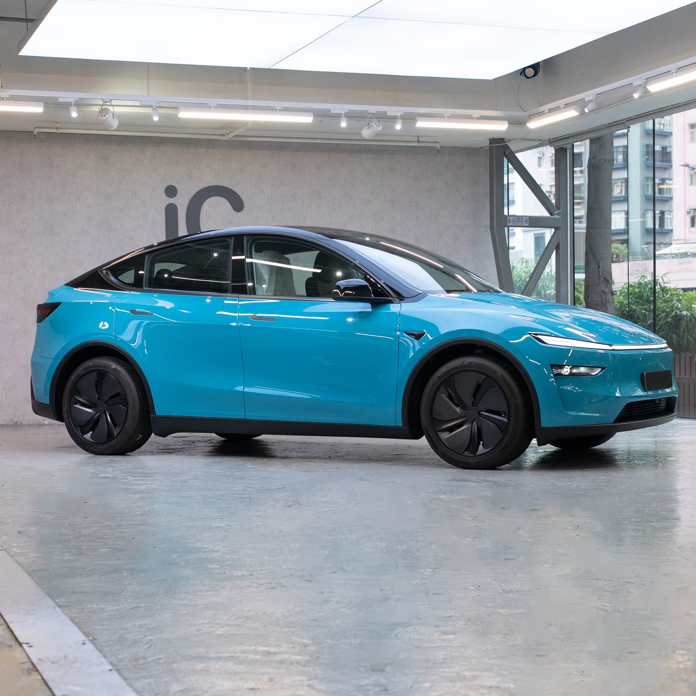 Miami Blue Tesla Model Y Juniper