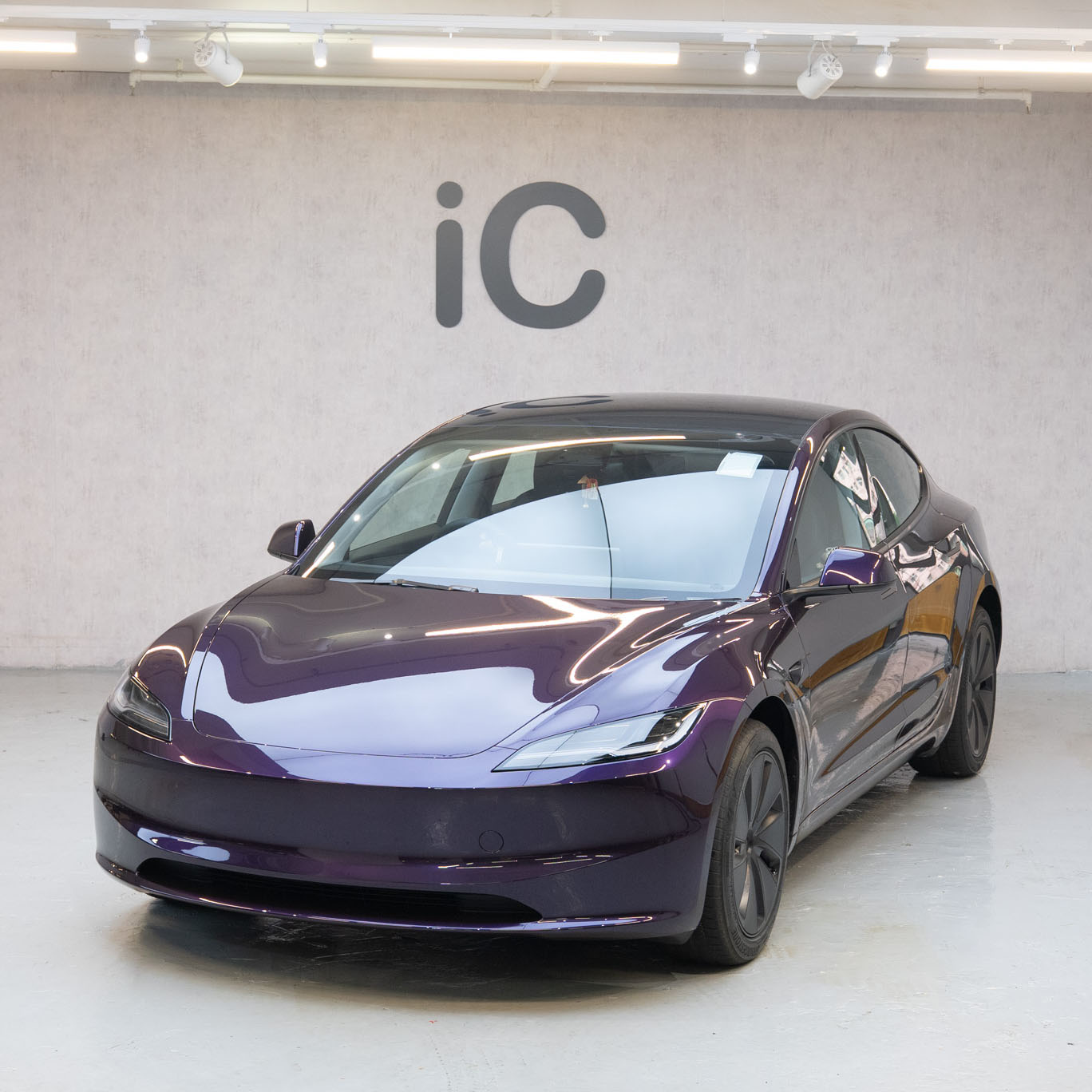 Super Purple Tesla Model 3