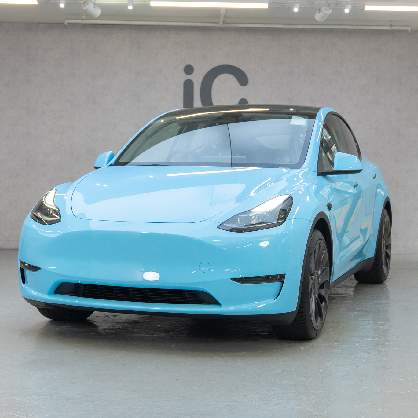 Sky Blue Tesla Model Y