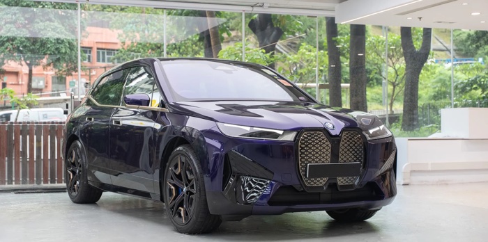 BMW iX Super Purple Color PPF