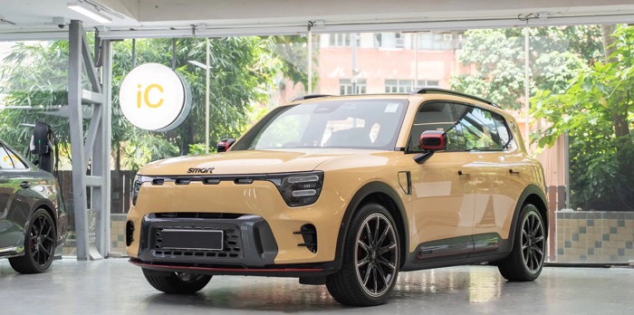 smart #5 BRABUS Dust Yellow Color PPF